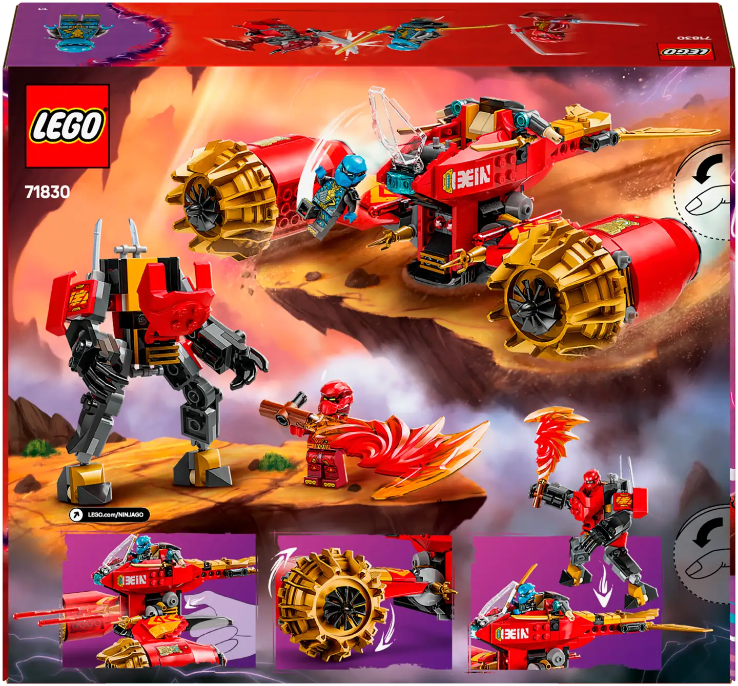 LEGO® Ninjago 71830 Kain myrskynratsastajarobotti - 3