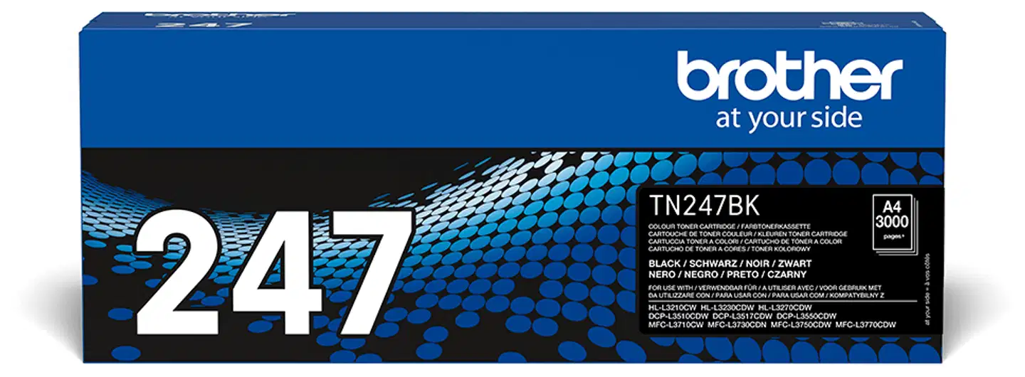 Brother suurvärikasetti TN247BK musta - 1