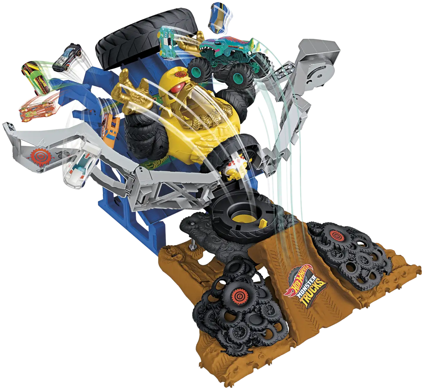 Hot Wheels Monster Trucks Arena Smashers Takedown Playset - 3