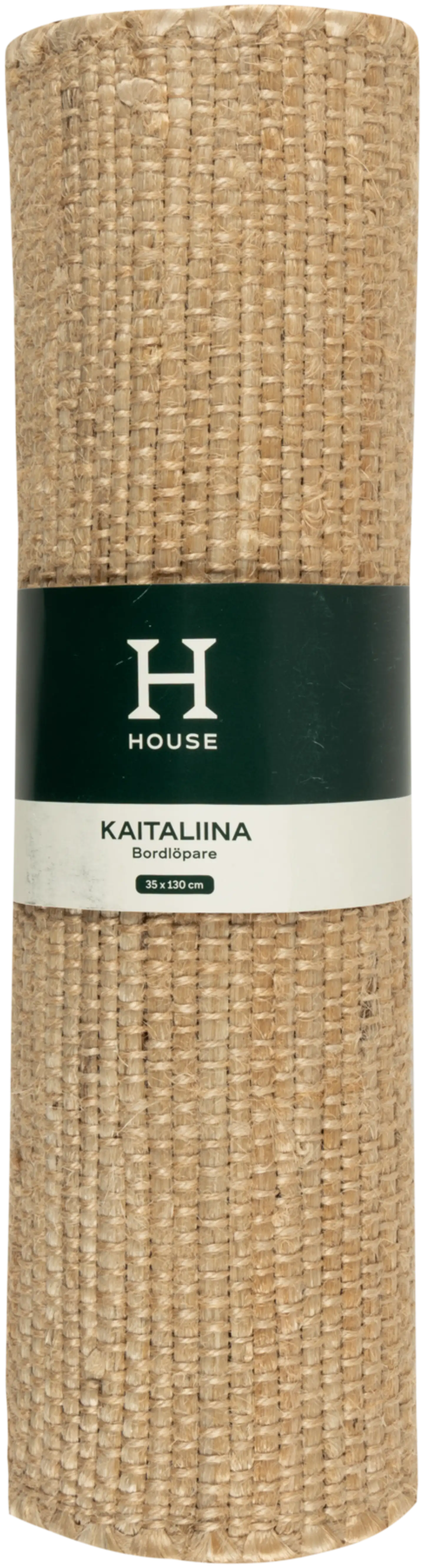 House kaitaliina Barolo shearwater 35x130 cm juutti/tummanvihreä - 2