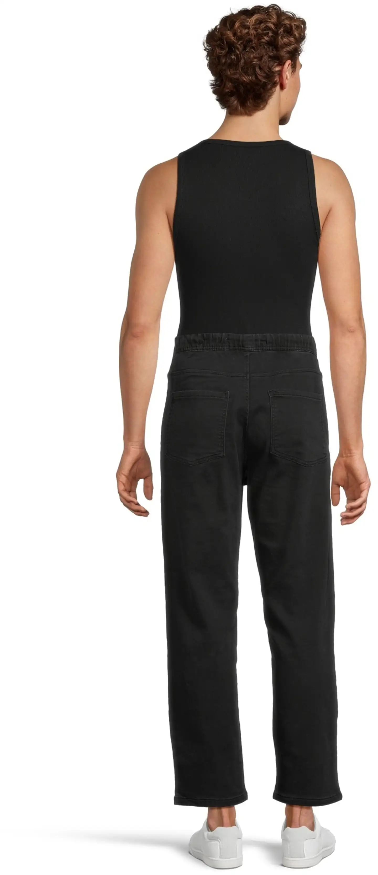 WKLY. miesten denim-joggerit 202W042604 - Black denim washed - 3