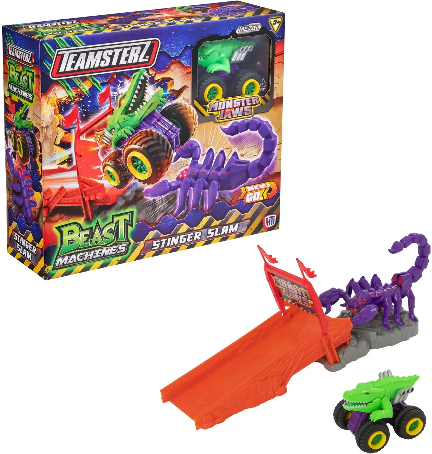 Teamsterz lelu Beast Machines Stinger Slam ja 1 Monster Jaws ajoneuvo - 2