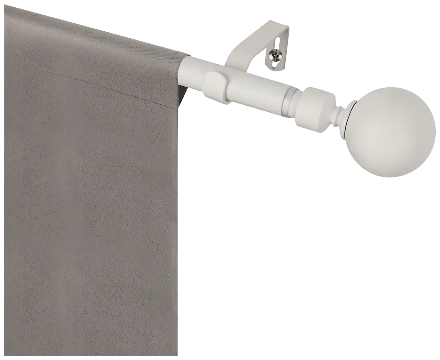 Ihanin verhotanko Mira mattavalkoinen 160-310cm 16/19mm - 1