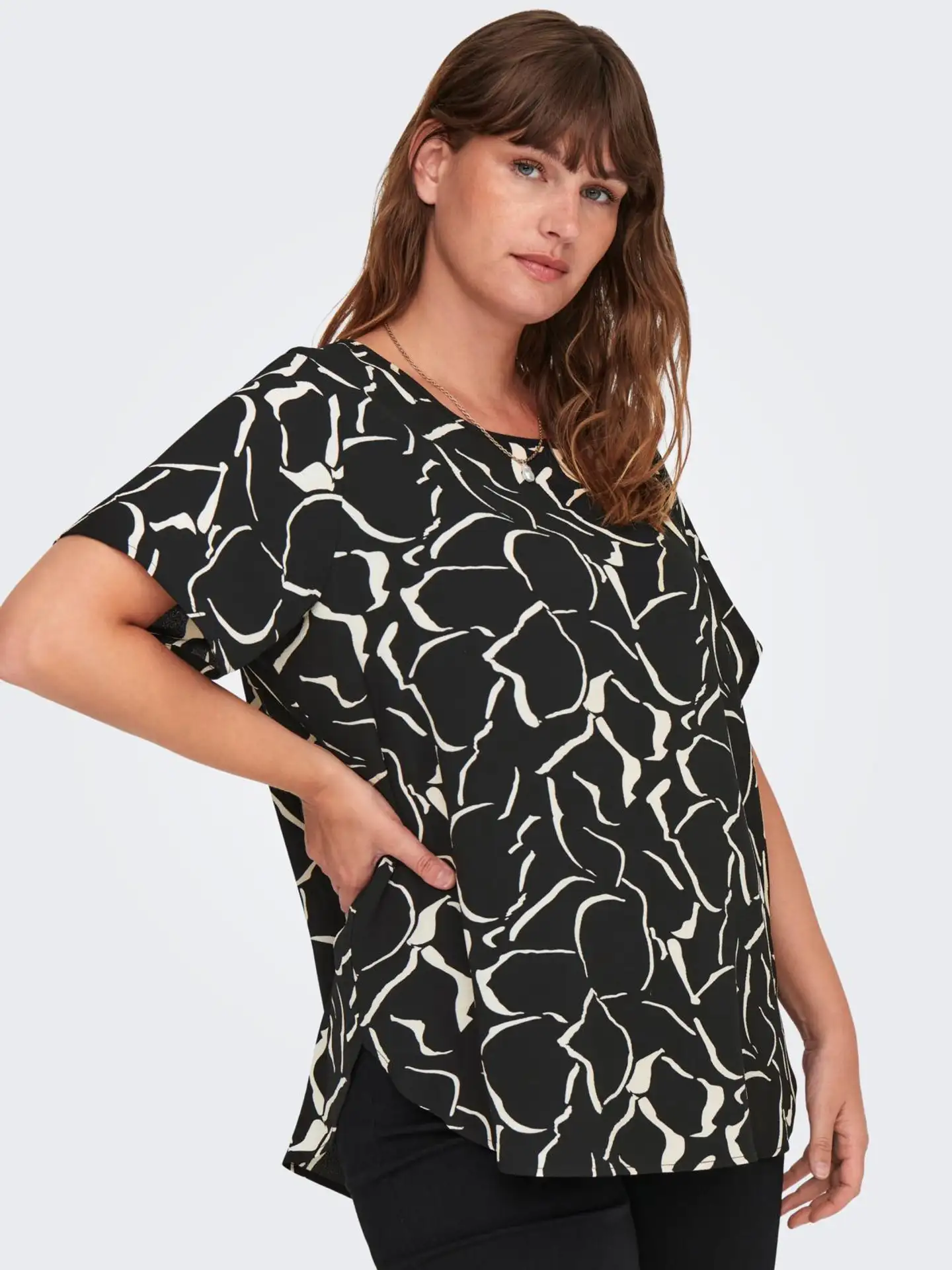 ONLY CARMAKOMA naisten paita Carvica - BLACK - 6