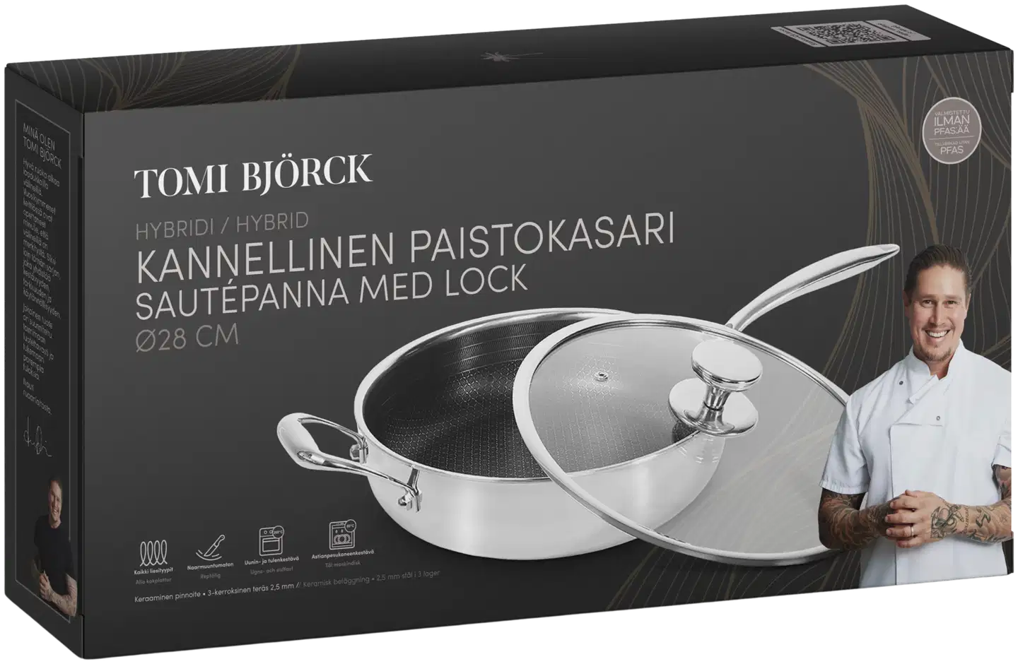 Tomi Björck hybridi kannellinen paistokasari 28cm - 2