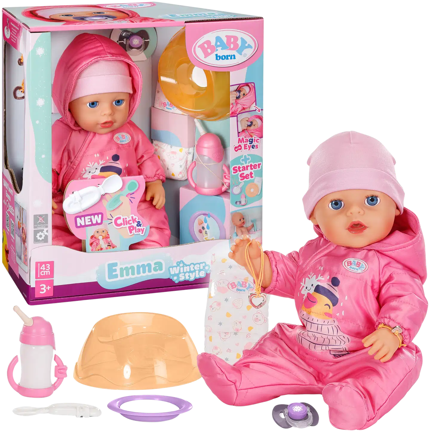 BABY born 43cm Emma nukke Talviasussa - 1