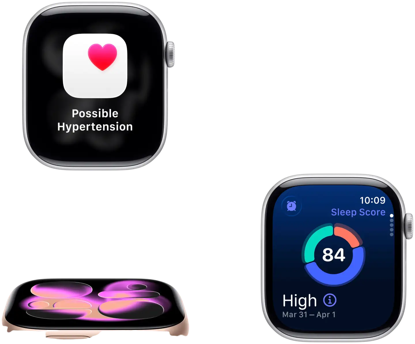 Apple Watch Series 11 GPS 42mm musta alumiinikotelo, musta sport ranneke - M/L - MEQU4QN/A - 5