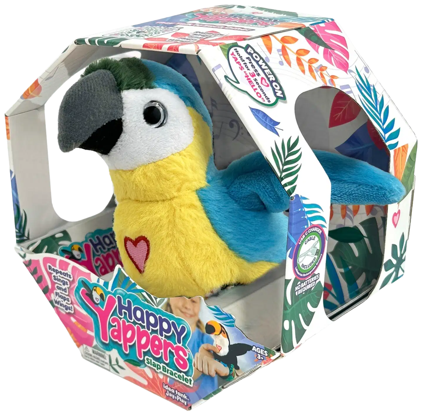 Happy Yappers puhuva pehmolelulintu - 4
