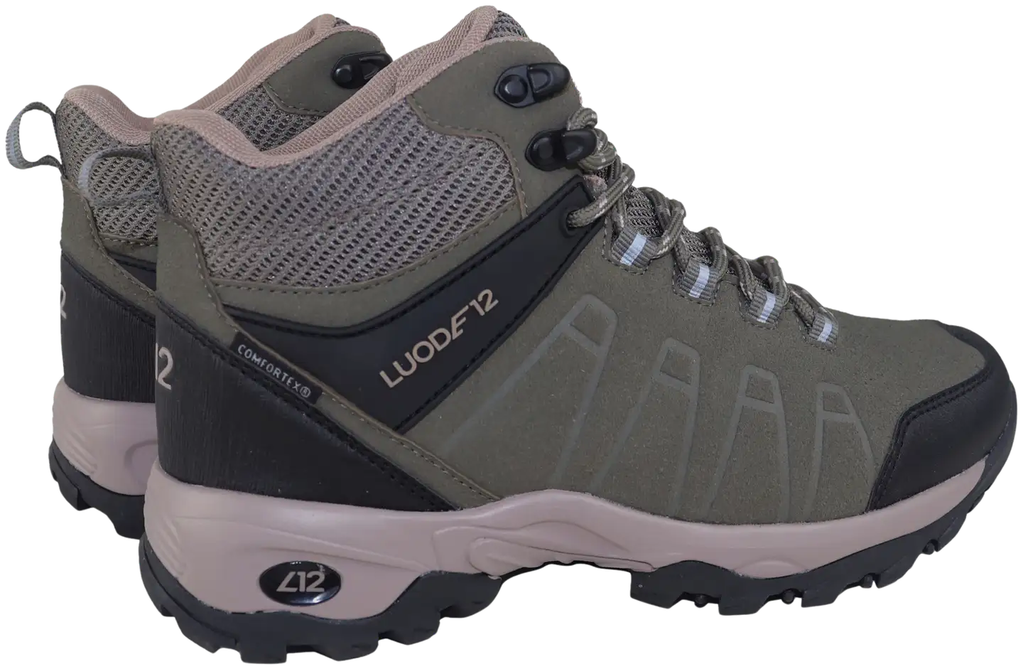 Luode12 naisten ulkoilukengät Brännskär Mid WP - Olive color combination - 2