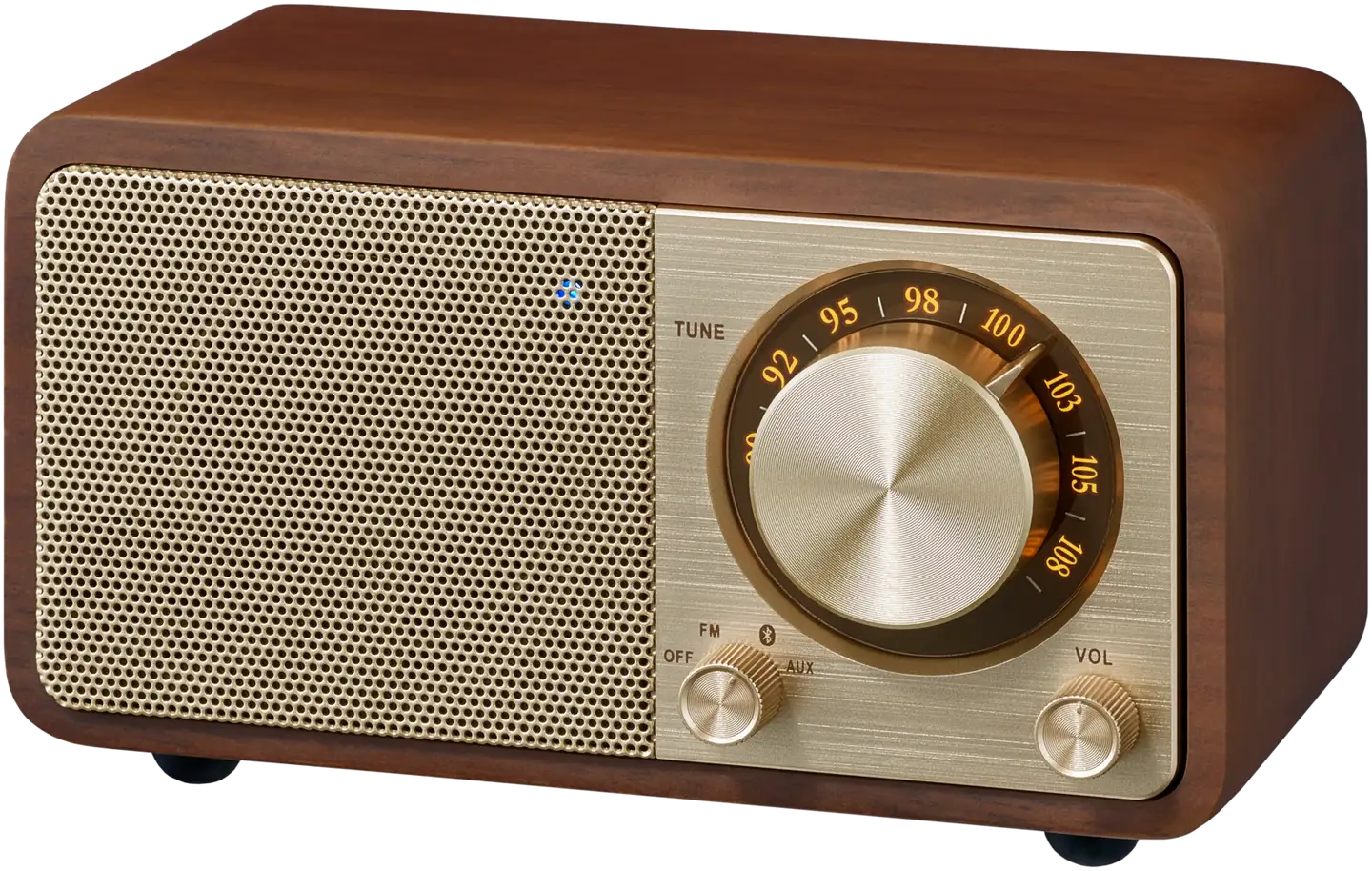 Sangean WR-7 Plus Bluetooth pöytäradio, pähkinä - 1