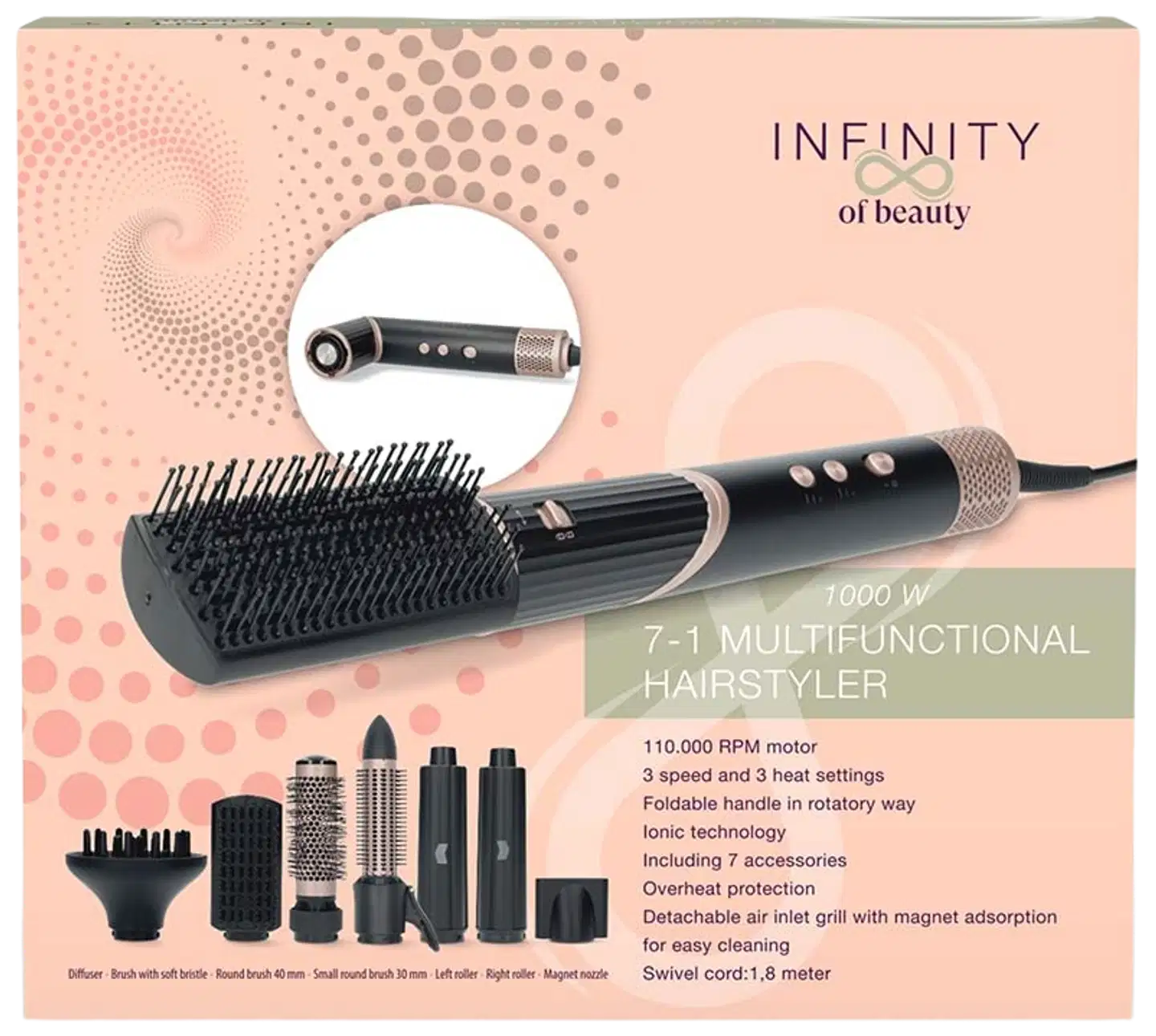 Melissa hiussetti 7-in-1 Infinity - 4