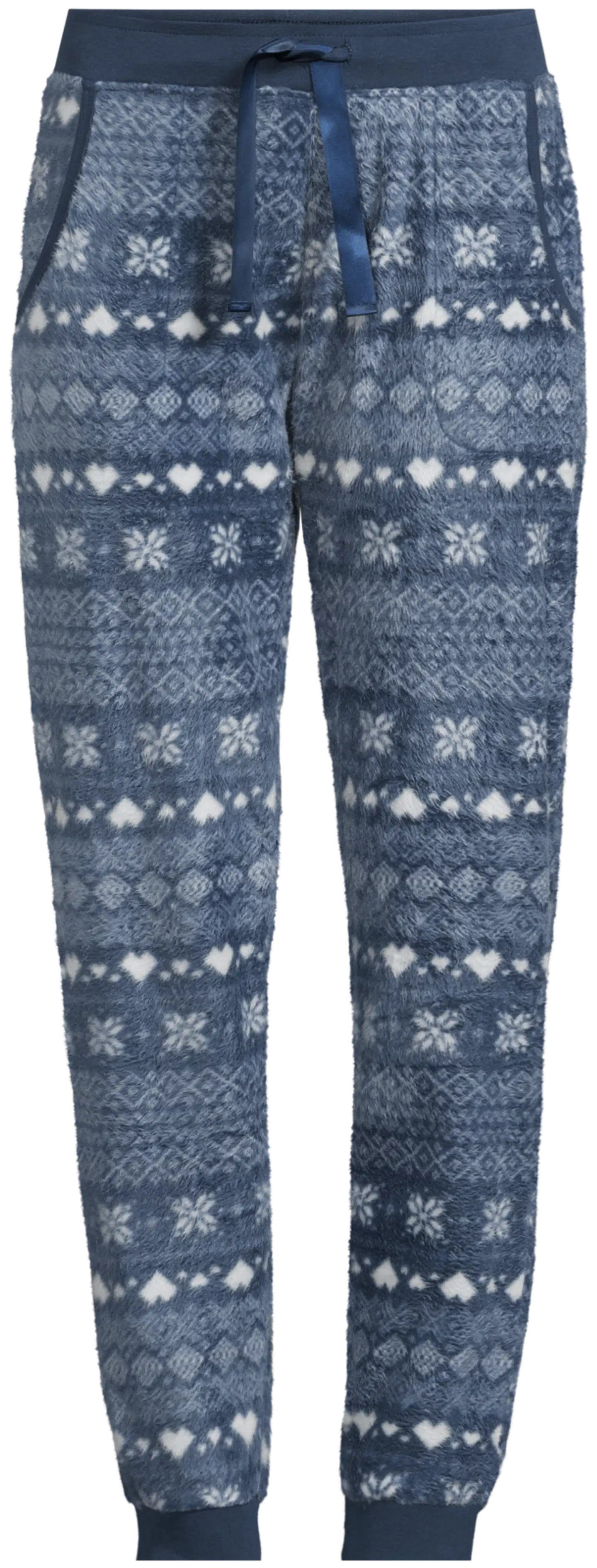 Actuelle naisten fleecehousut 212A382633 - Vintage indigo - 2
