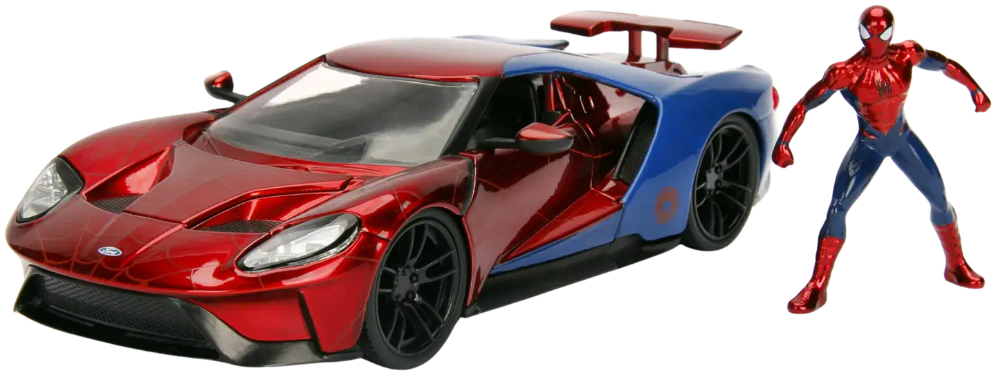 Jada Marvel Spider-Man ja 2017 Ford GT, 20 cm, 1:24, die-cast - 2