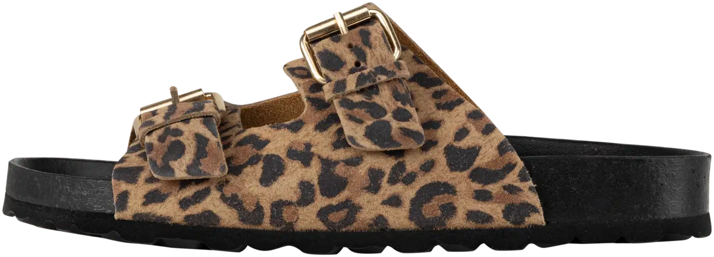 WKLY. naisten nahkaiset pistokkaat Lina leo 782458-04 - Mushroom leopard - 3