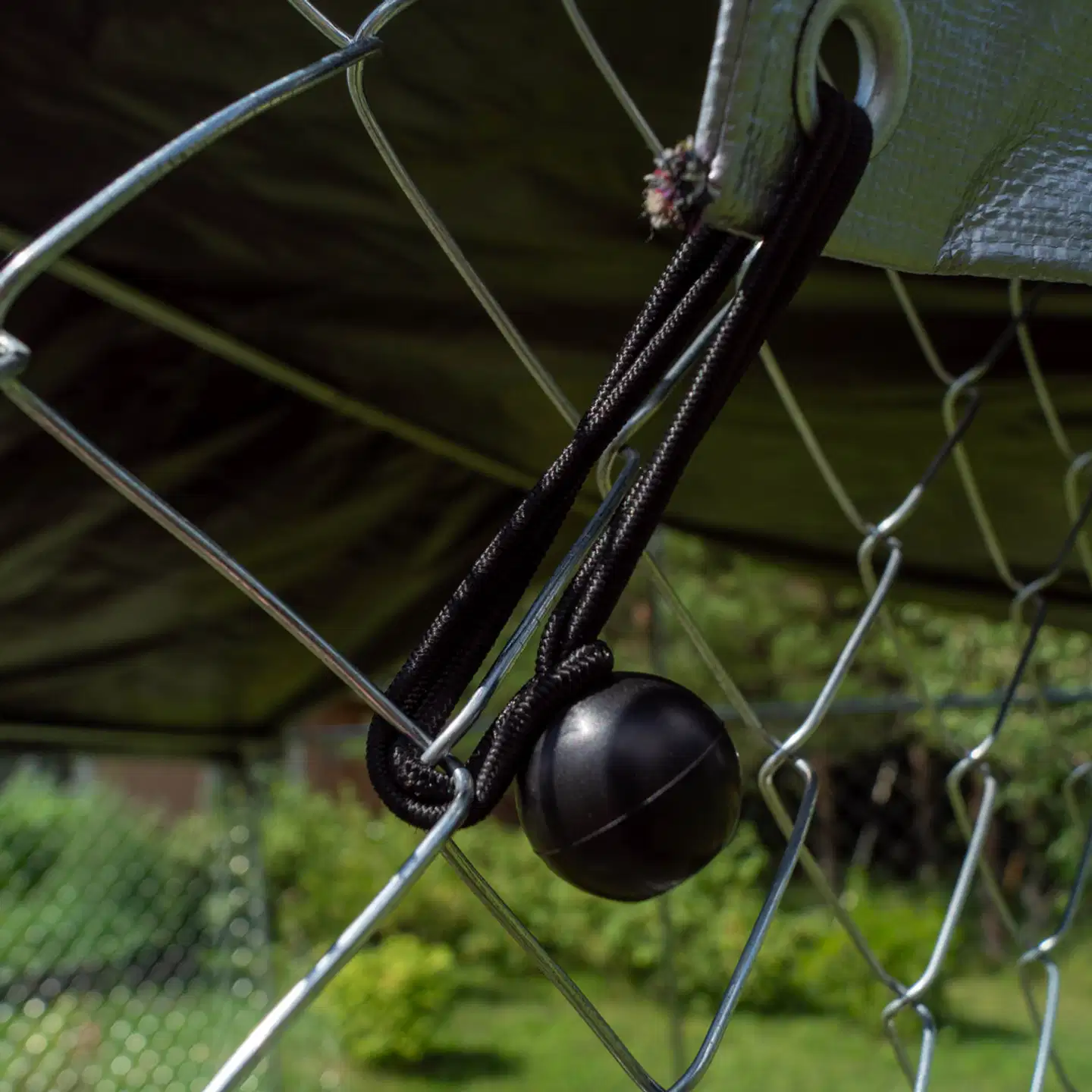 Trekker koira-aitaus katoksella 3x3 m harmaa - 7