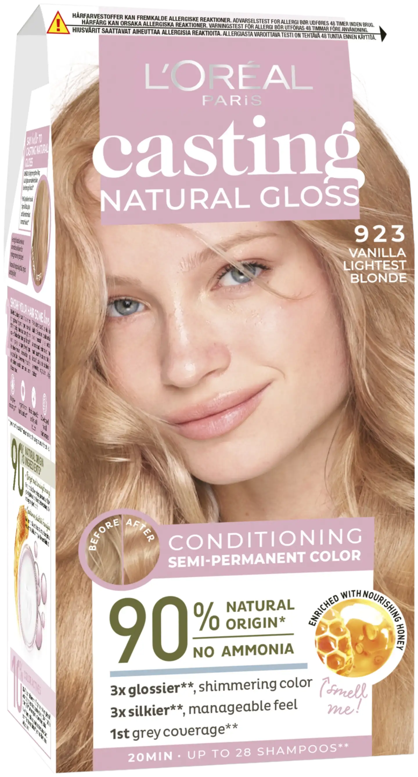 L'Oréal Paris Casting Natural Gloss 923 Vanilla Lightest Blonde - 2