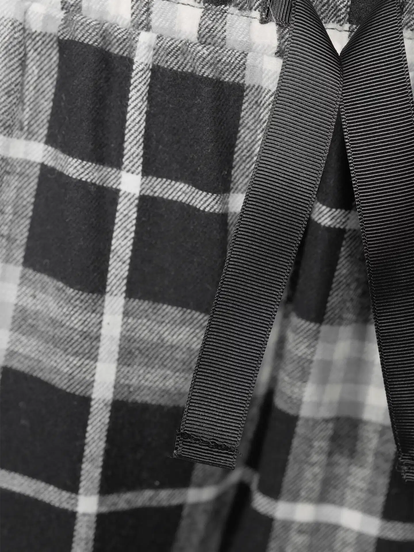 WKLY. naisten flanelliyöhousut 212W382649 - Black check - 5