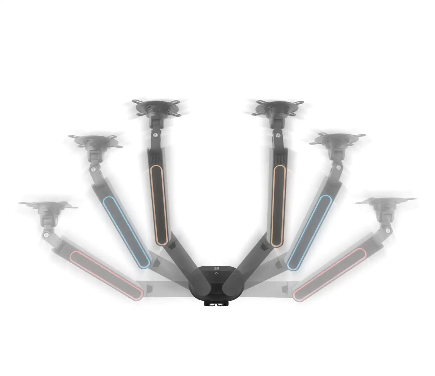 One For All DM8210 RGB Monitorivarsi kahdelle näytölle, musta - 12