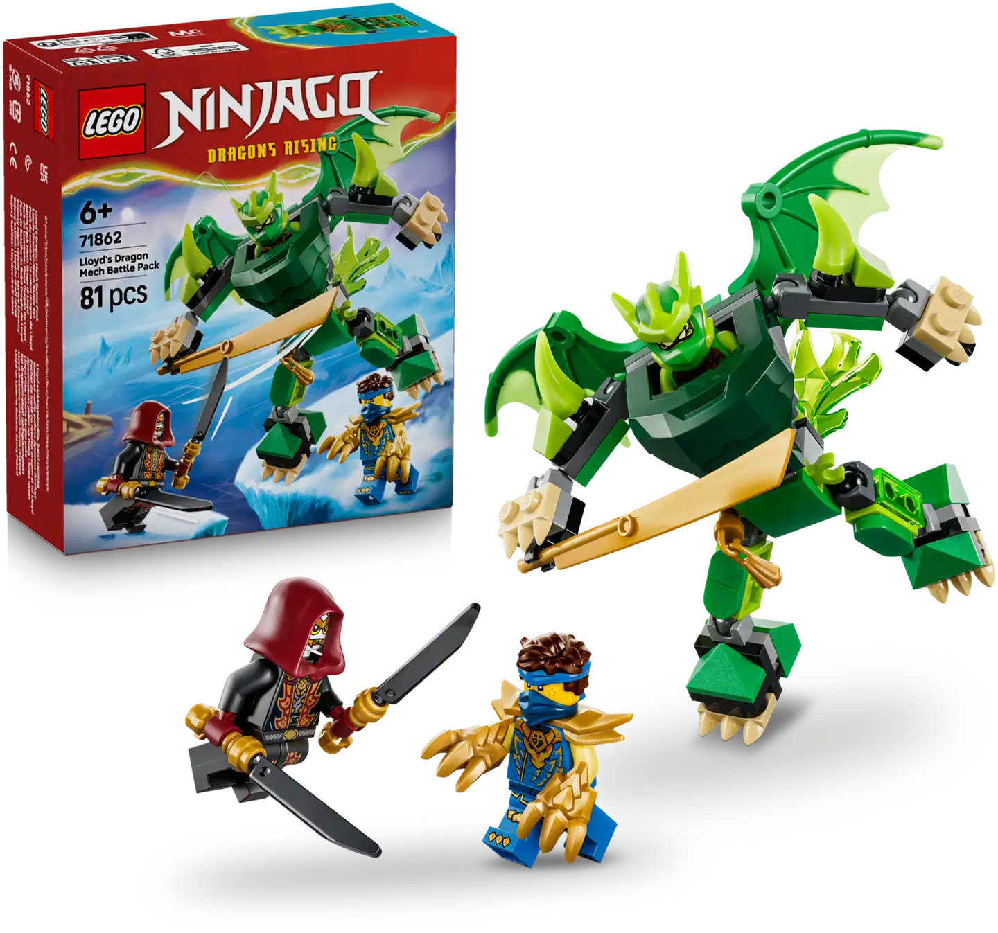 LEGO® Ninjago 71862 Lloydin lohikäärmerobottitaistelupakkaus - 1