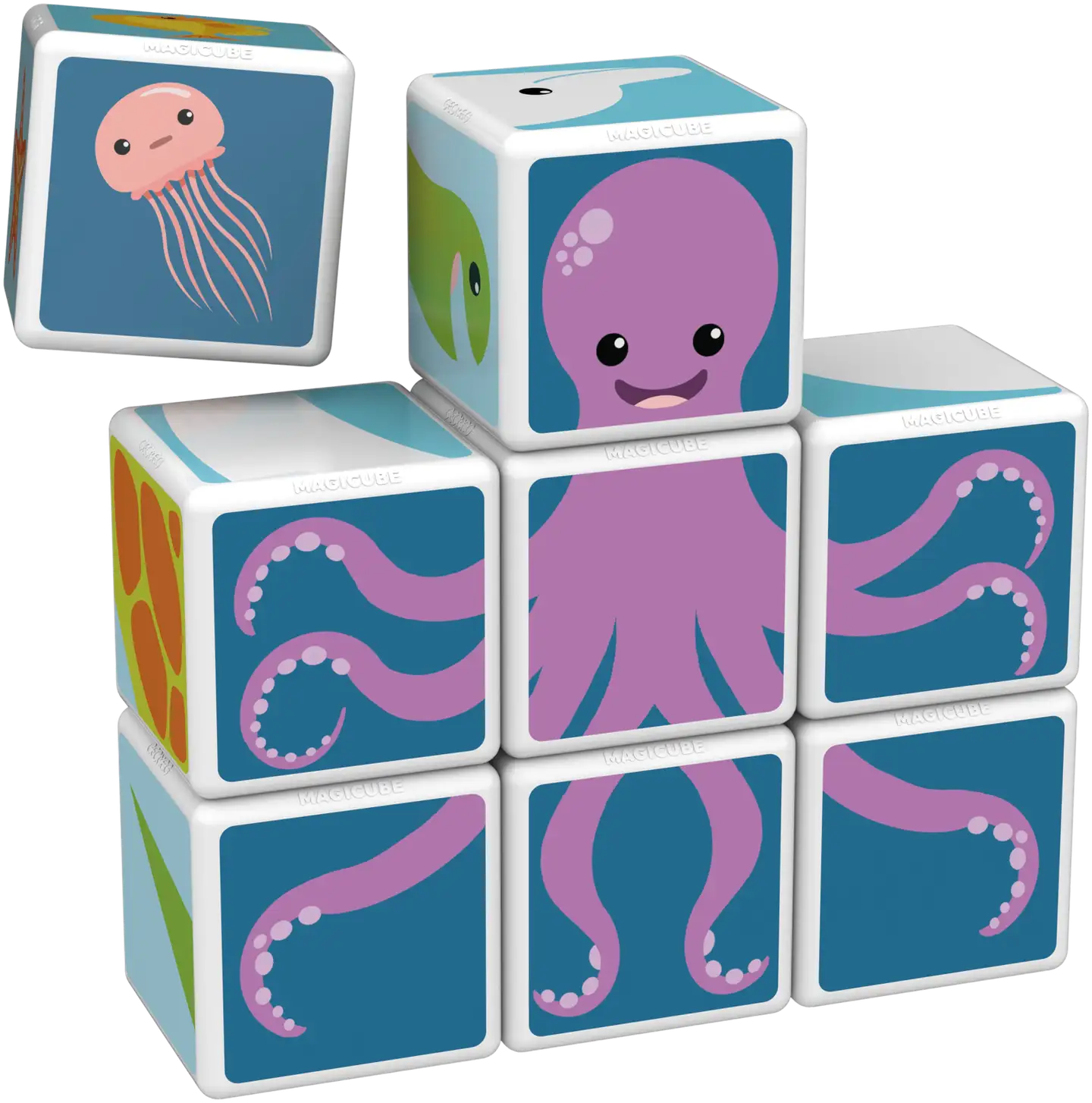 Geomag Magicube Merieläimet -magneettirakennussetti 11 osaa - 3