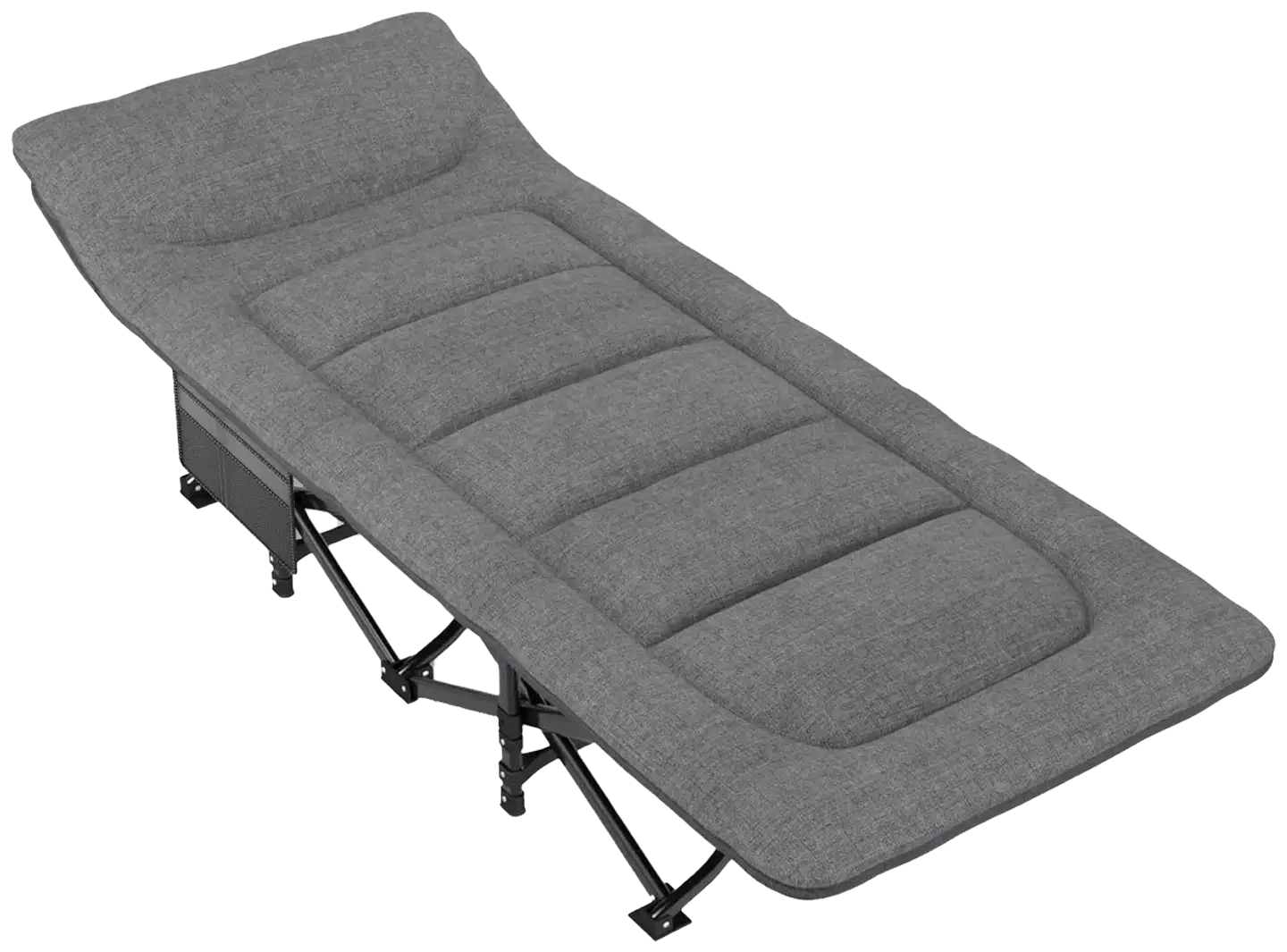 Nordcore retkisänky premium, harmaa- 210x80x40cm - max 280kg - 1
