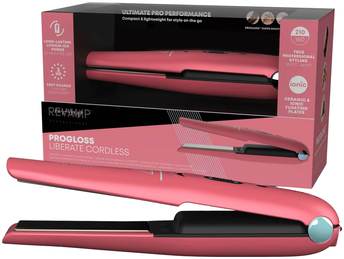 Revamp Liberate langaton suoristusrauta, pinkki (ST-1700PK-EB) - 1