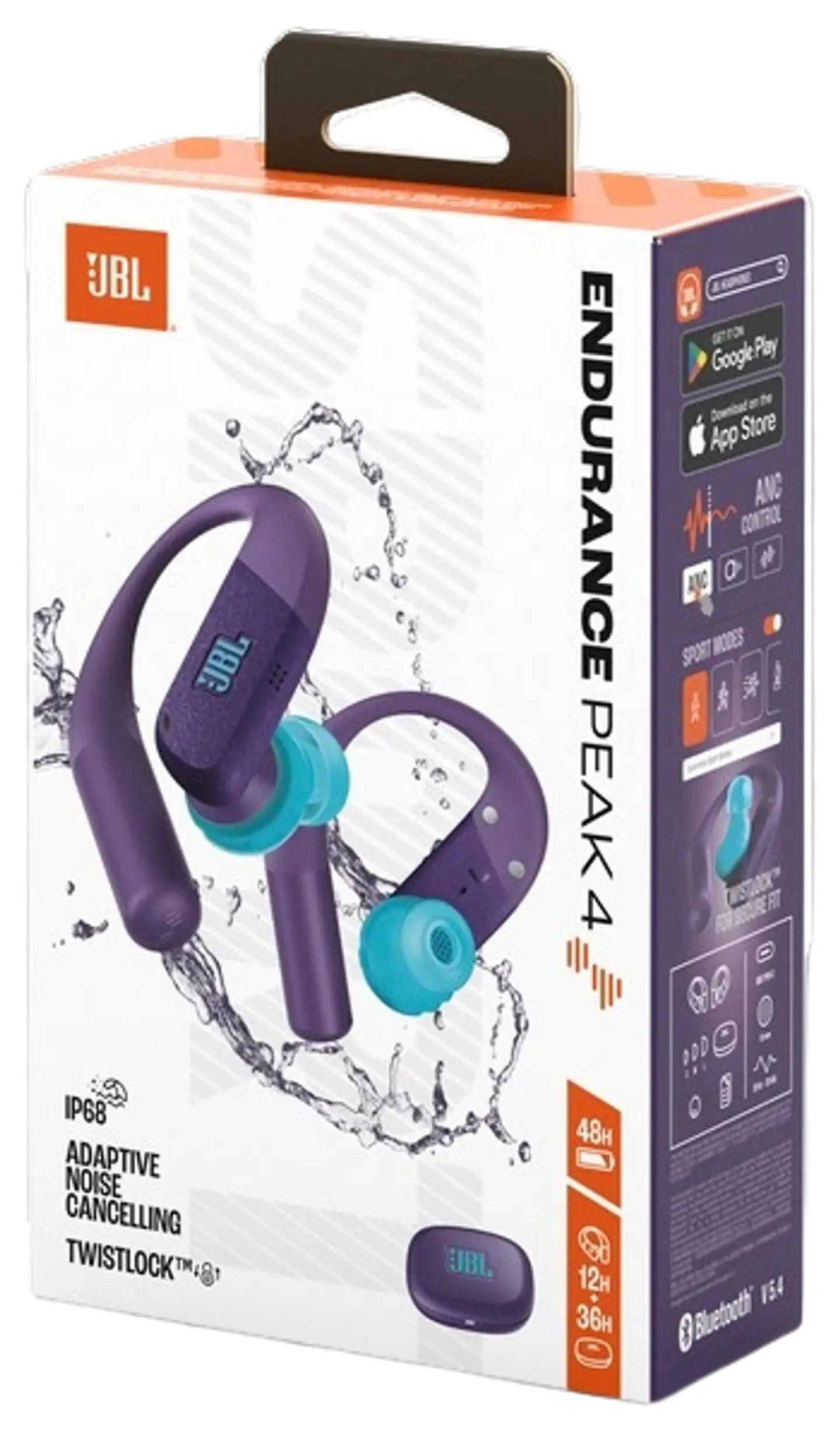 JBL langattomat Sport vastamelunappikuulokkeet Endurance Peak 4 violetti - 8