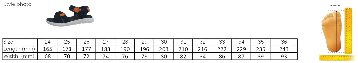 Ciraf lasten sandaali Wade YK2448C - NAVY/ORANGE - 5