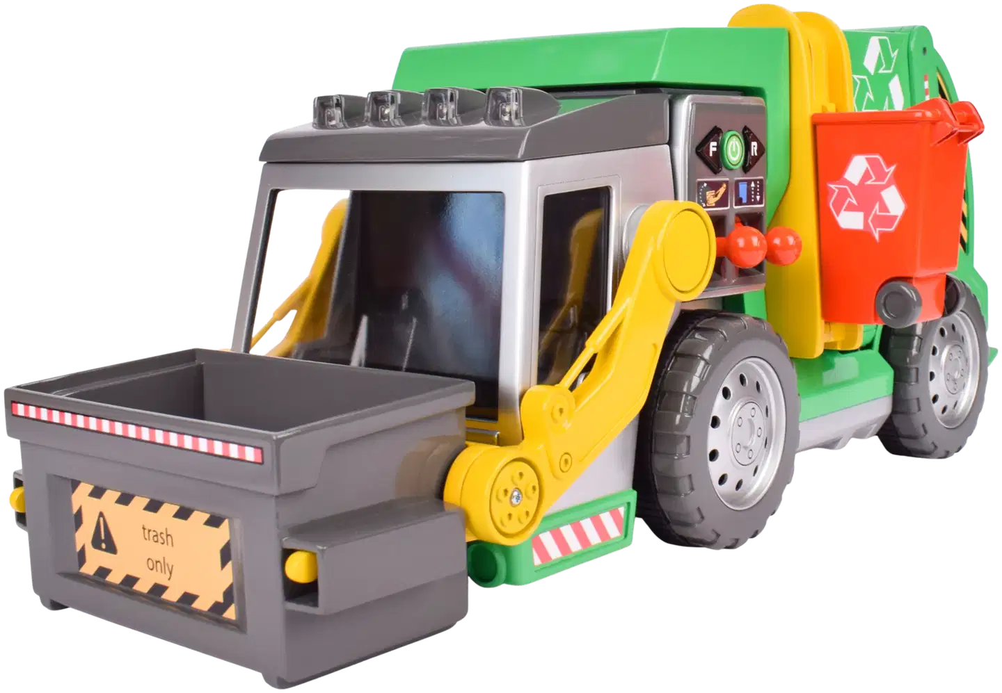 Power X Lift'N'Dump elektroninen roska-auto valoilla ja äänillä 46 cm - 4