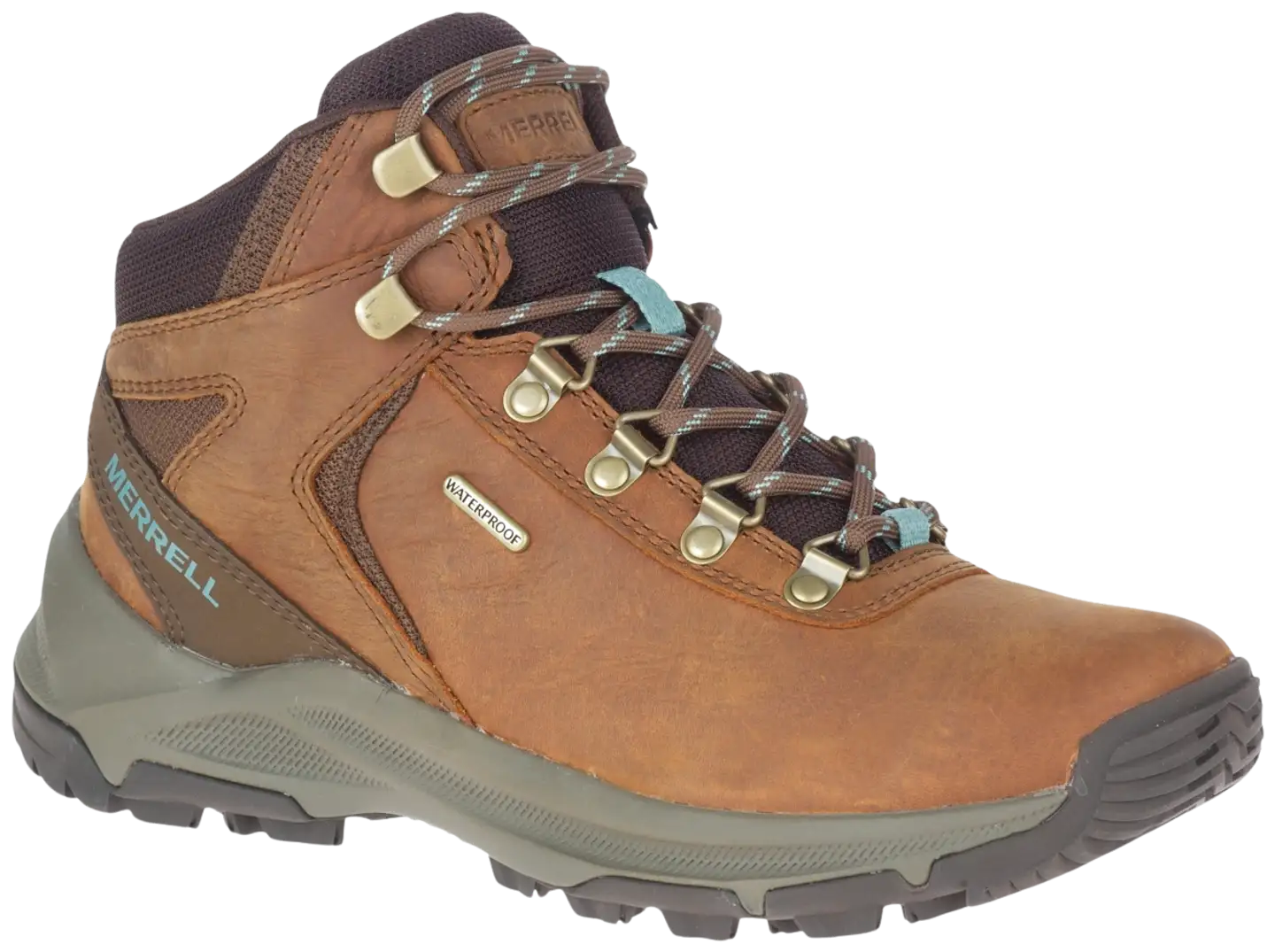 Merrell Eri Mid Leather Waterproof naisten ulkoilu- ja vaellusjalkine - Toffee - 1