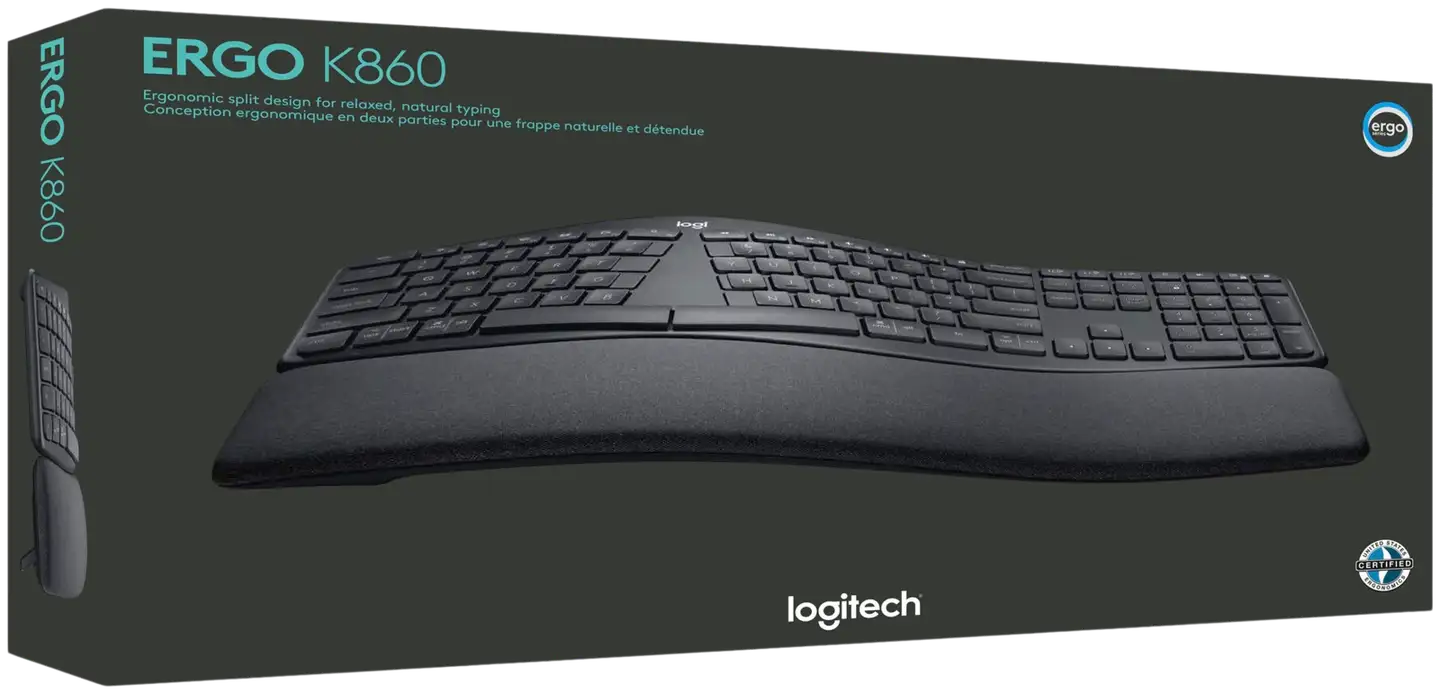 Logitech ergonominen näppäimistö Ergo K860 - 5