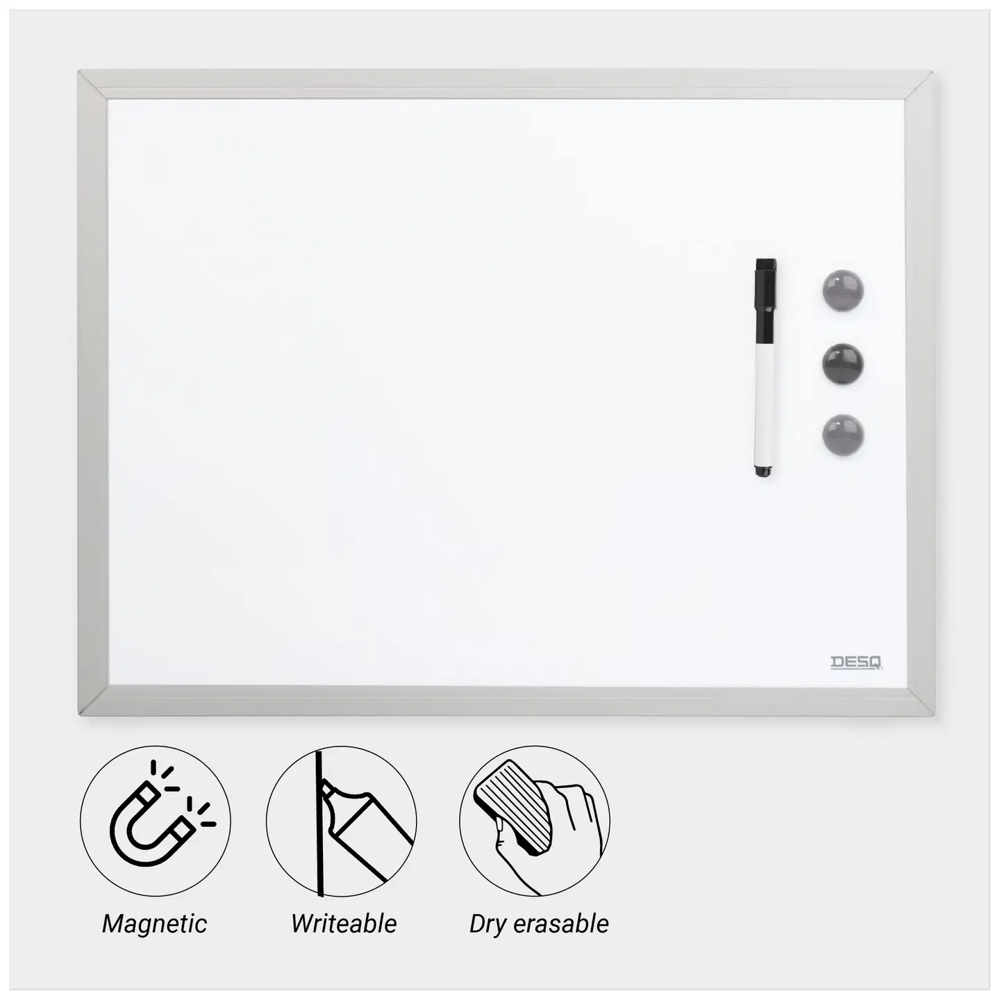 Desq magneettinen valkotaulu 40x60 cm - 6