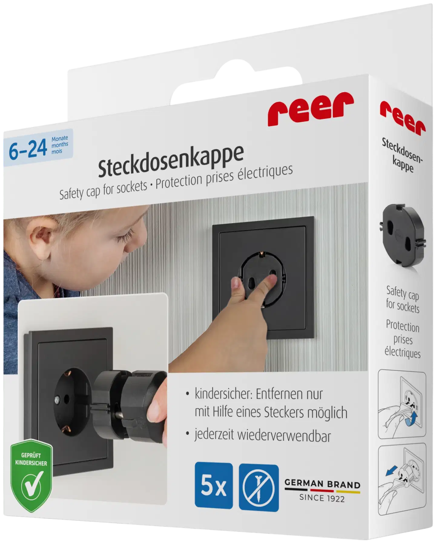 Reer pistorasian kansi 5kpl, musta - 3