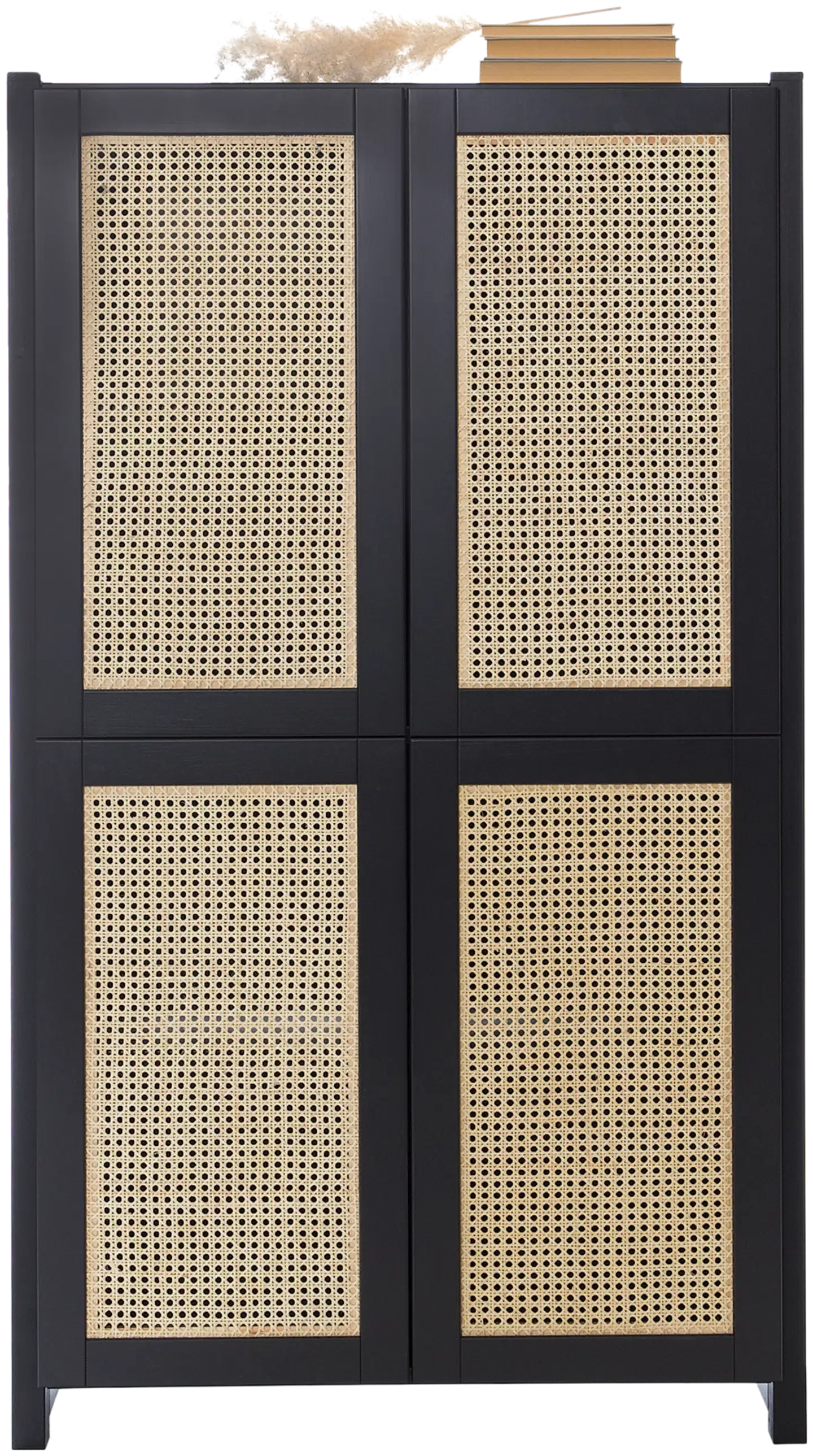 Lundia Kaappi, neljä rottinkiovea - MUSTA - 1