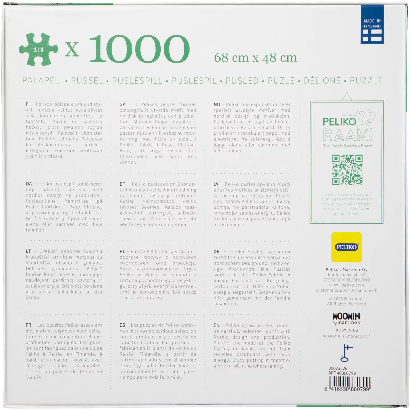 Peliko Muumi palapeli 1000 palaa uutterat - 3