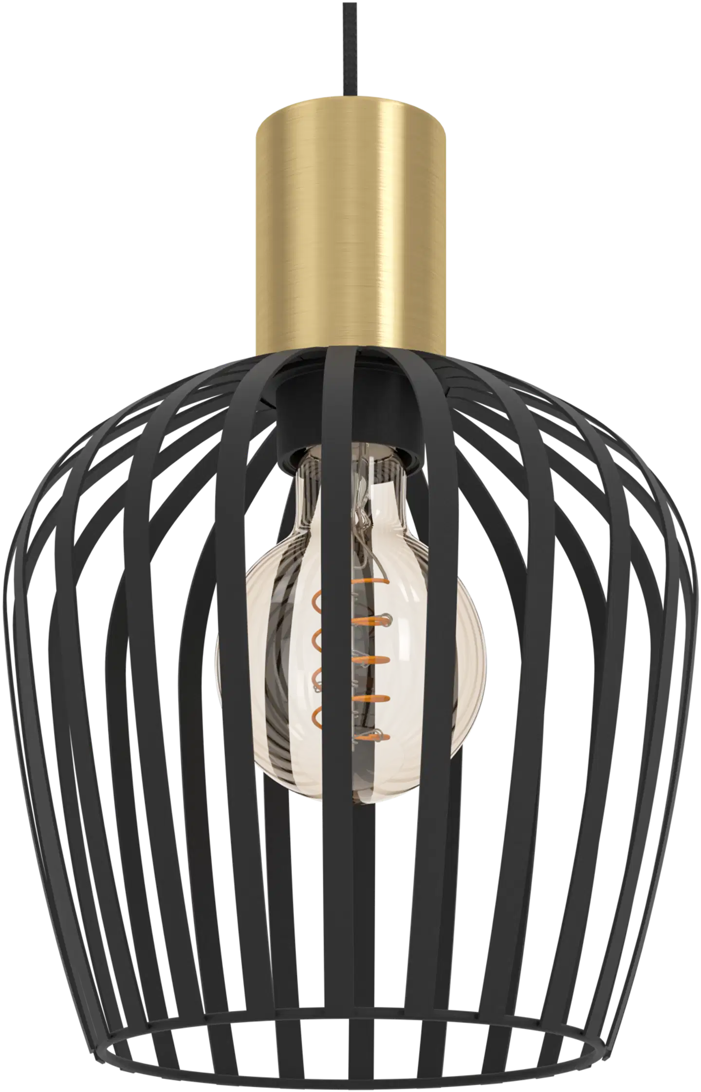 EGLO riippuvalaisin Empoli E27 messinki/musta - 3