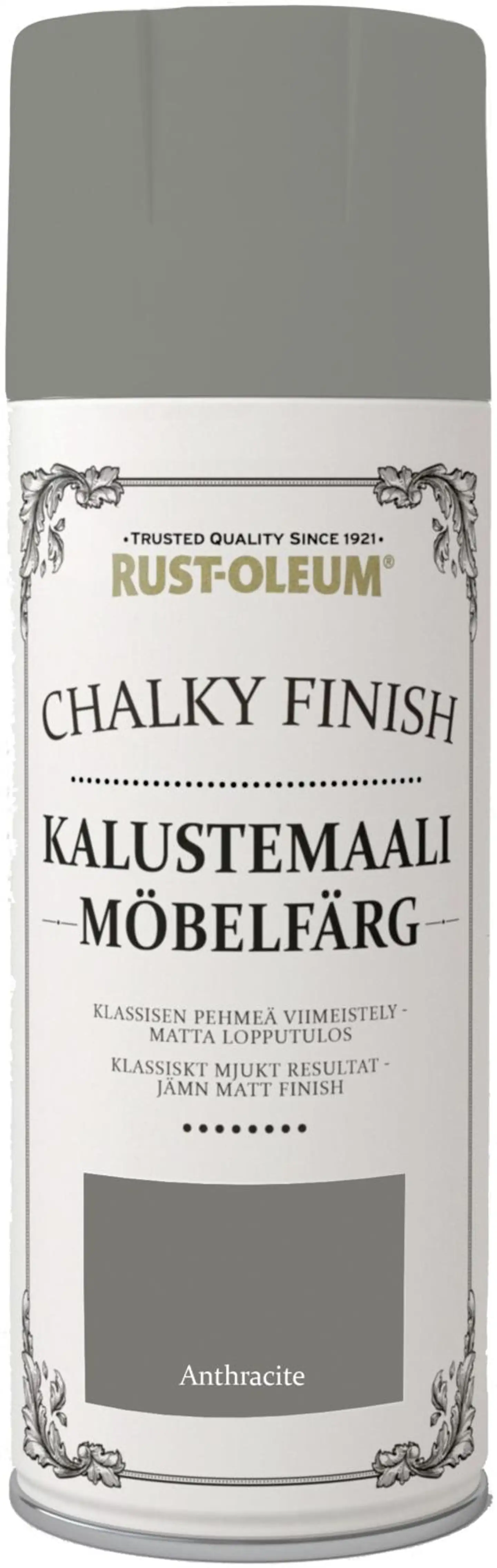 Rust-Oleum Chalky Finish 400ml kalustemaali spray harmaa - 1