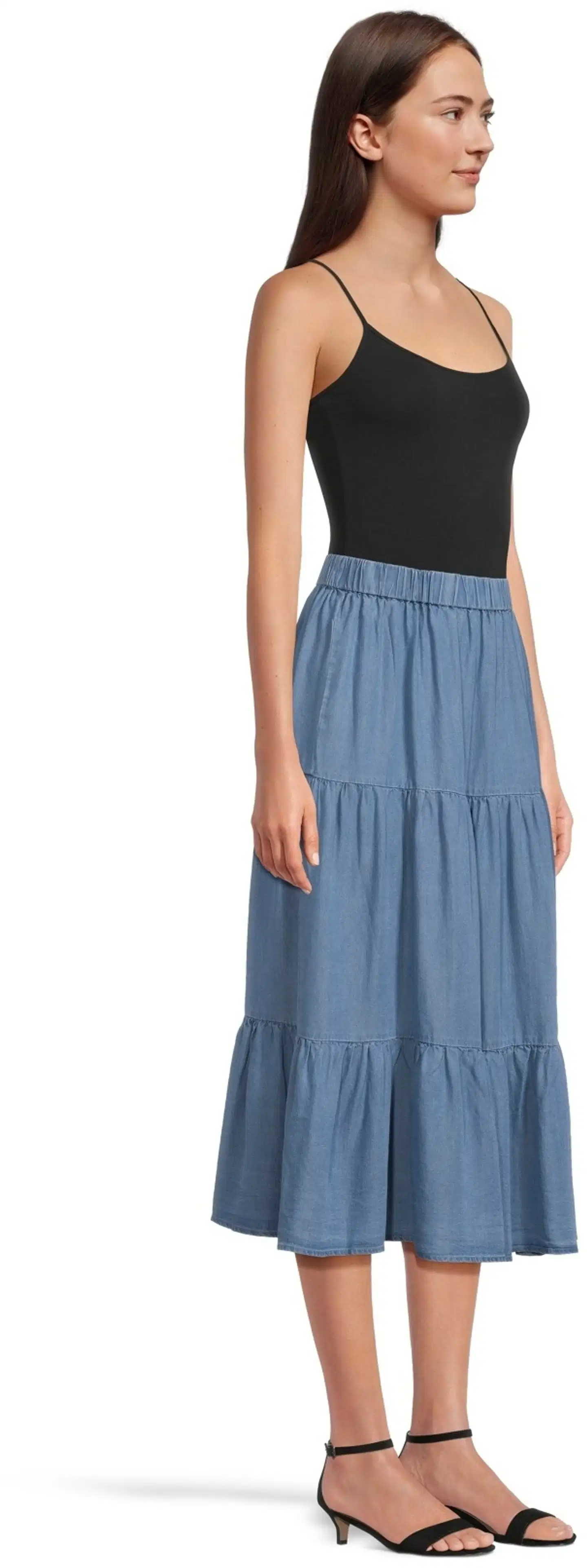 House naisten hame 221H260902 - Light denim - 4