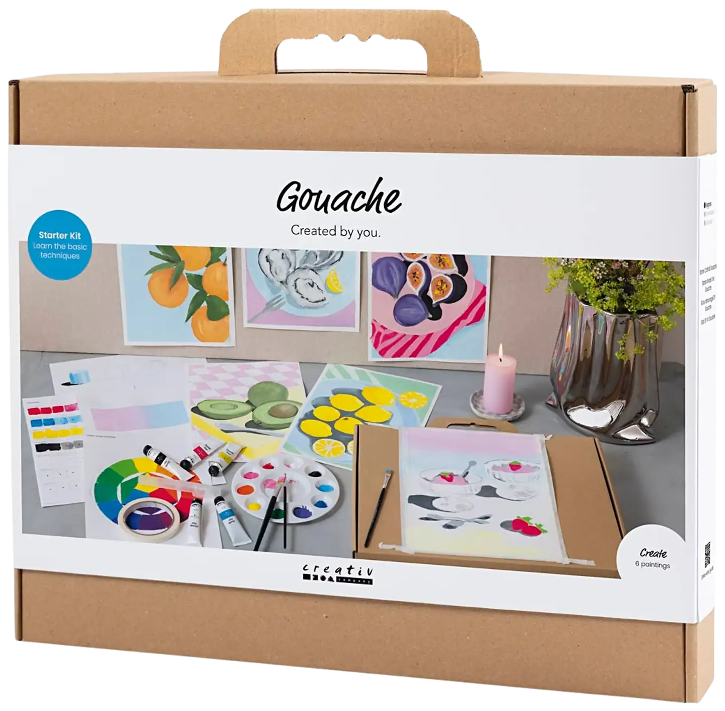 Aloituspakkaus guassimaalaukseen, Maalaukset, värilajitelma, 1pkk/ 1 pkt - 3