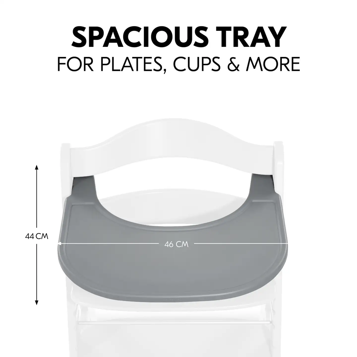 Hauck tarjotin syöttötuoliin Alpha Click Tray harmaa - 16