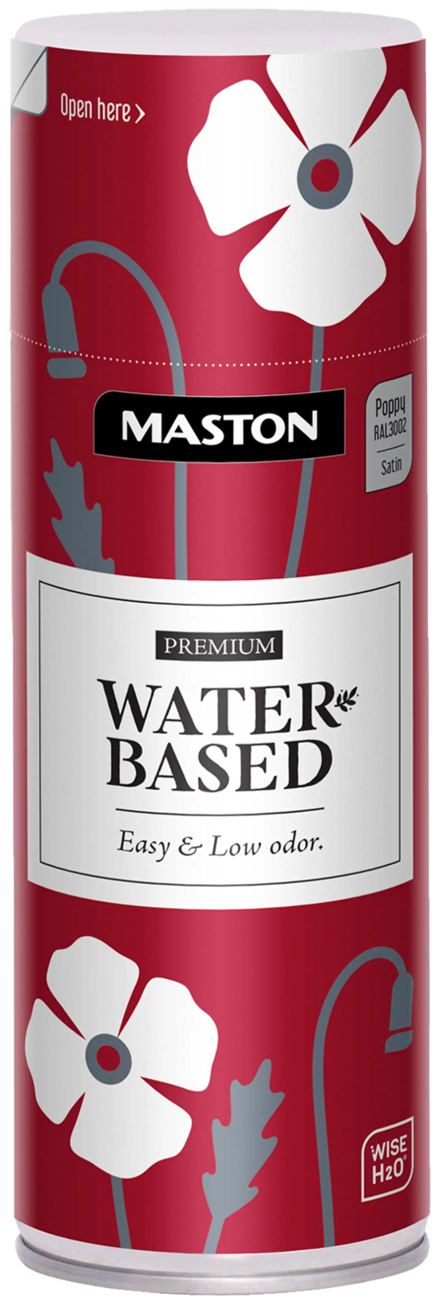 Maston spraymaali Water-Based 350 ml Poppy RAL3002