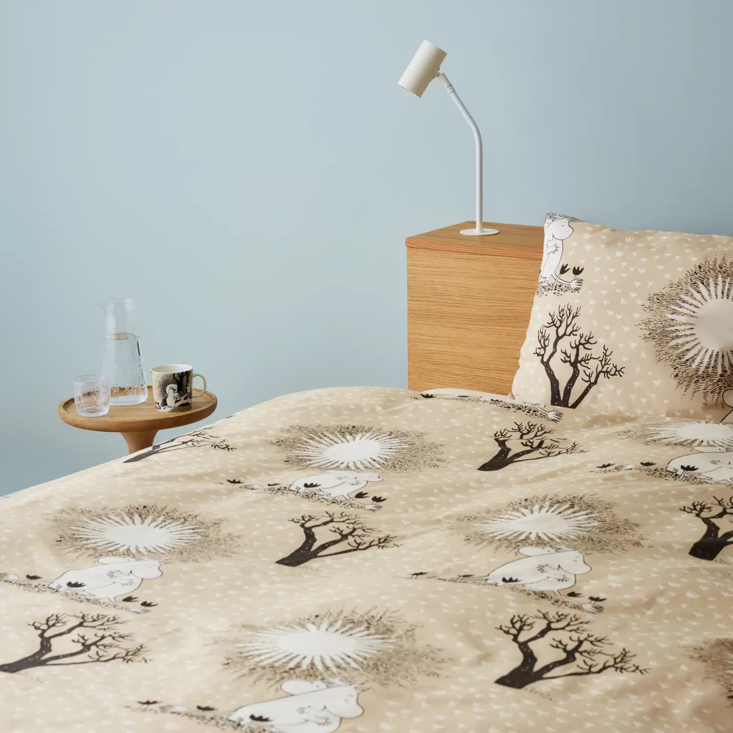 Moomin Arabia  Muumi p.lak.set. 150x210 Rakkaus bg  GOTS - 3