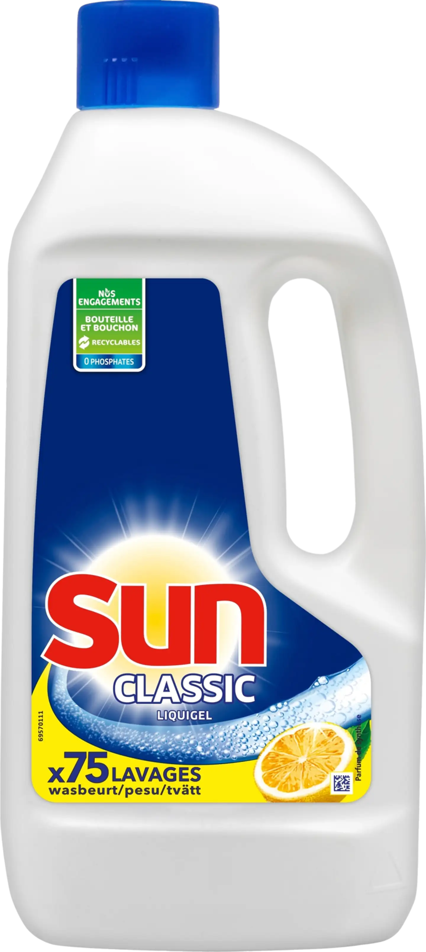 Sun Konetiskiaine Liquigel Lemon 1,5 L