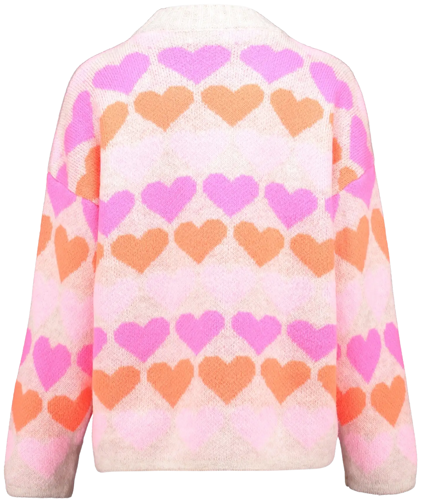 Hailys naisten neule Sa44nna UNF-3305 - beige/pink heart - 3