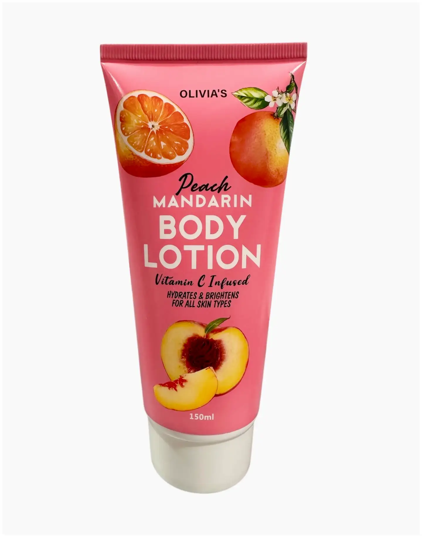 Olivia's vartalovoide vitamin C persikka & mandariini 150ml - 1