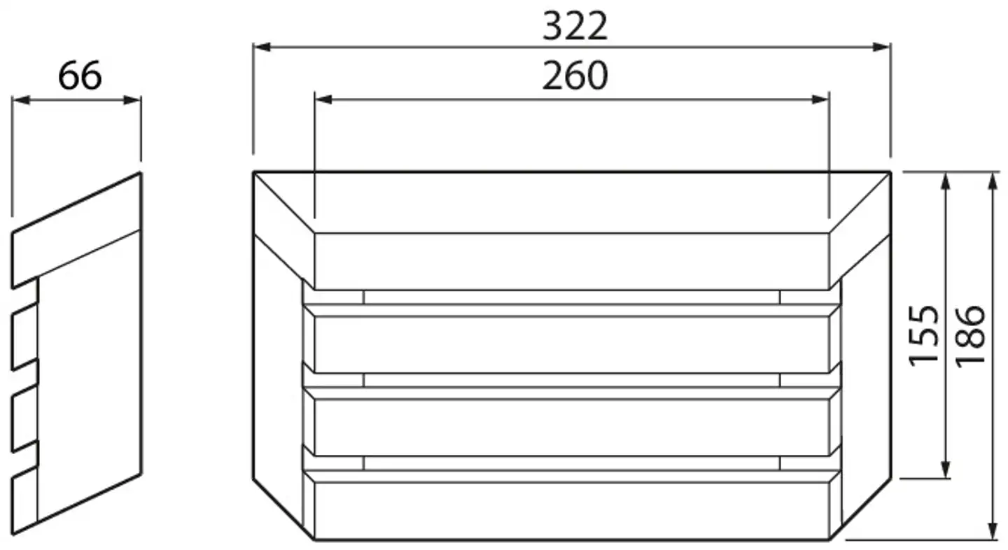 Airam LED-saunavalaisin Saunaled 320TRL 8W 2700K 500LM himmennettävä - 3