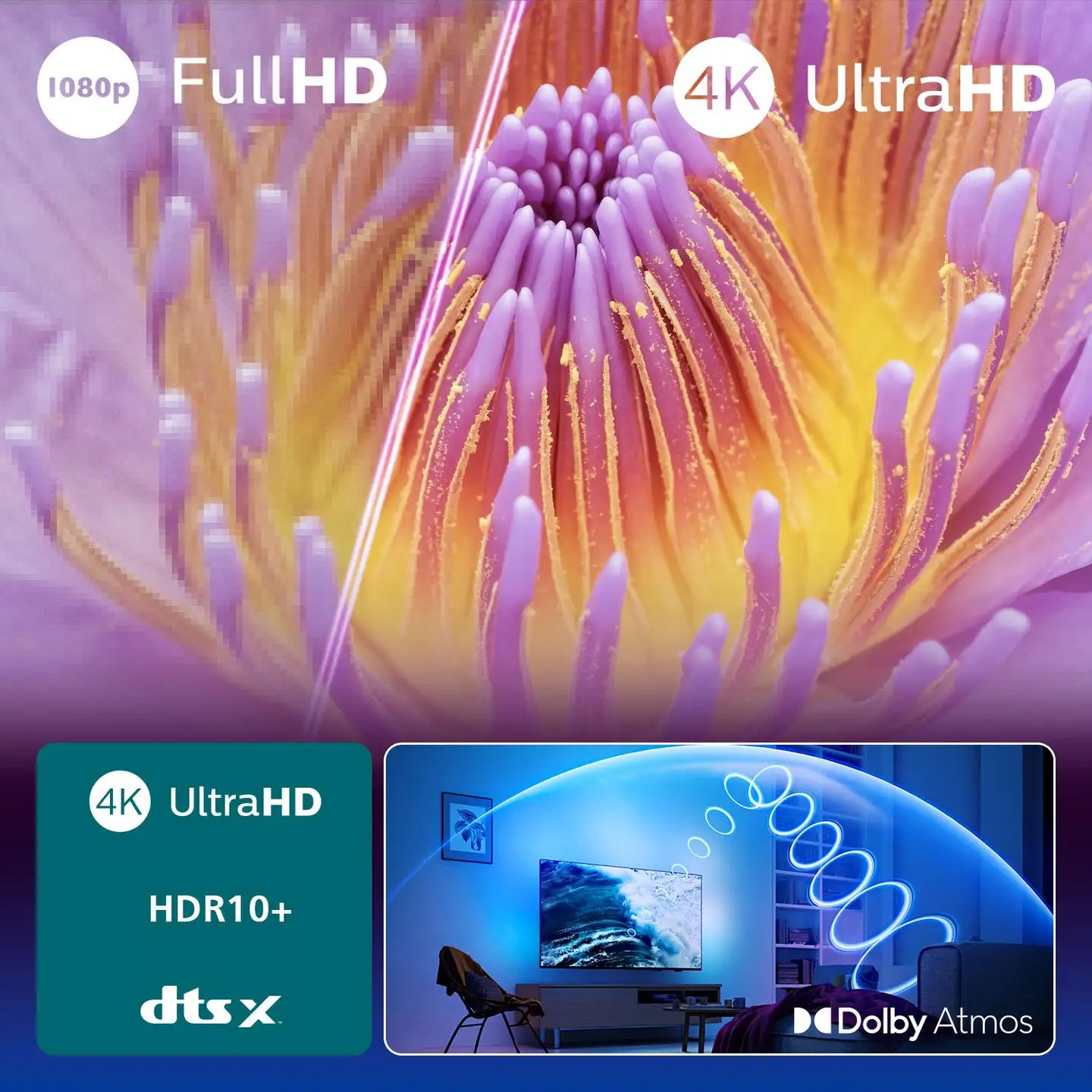 Philips 65" 4K UHD Smart Ambilight LED TV 65PUS8000/12 - 5