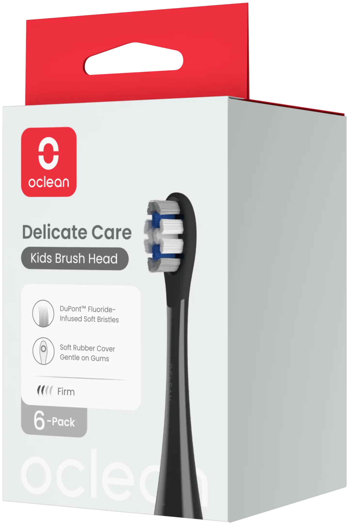 Oclean X Kids harjaspää musta 6 kpl C04000394 - 1