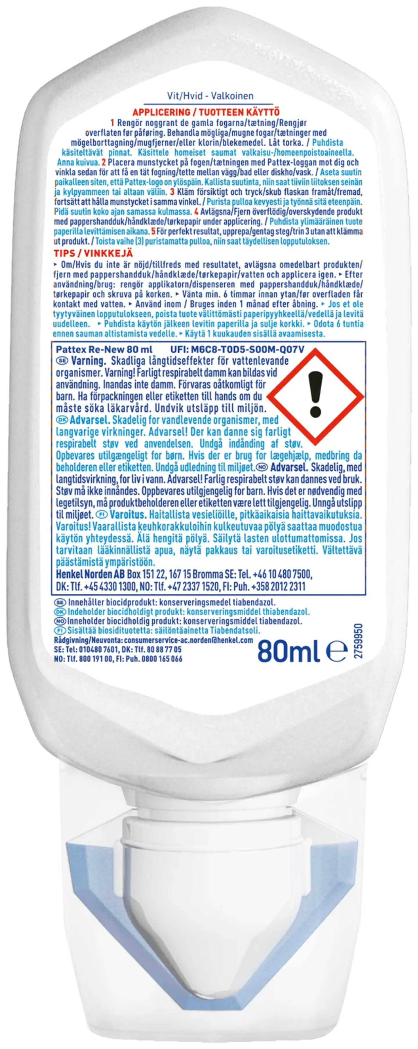 Pattex RE-NEW silikonisaumaehostaja 80ml - 5