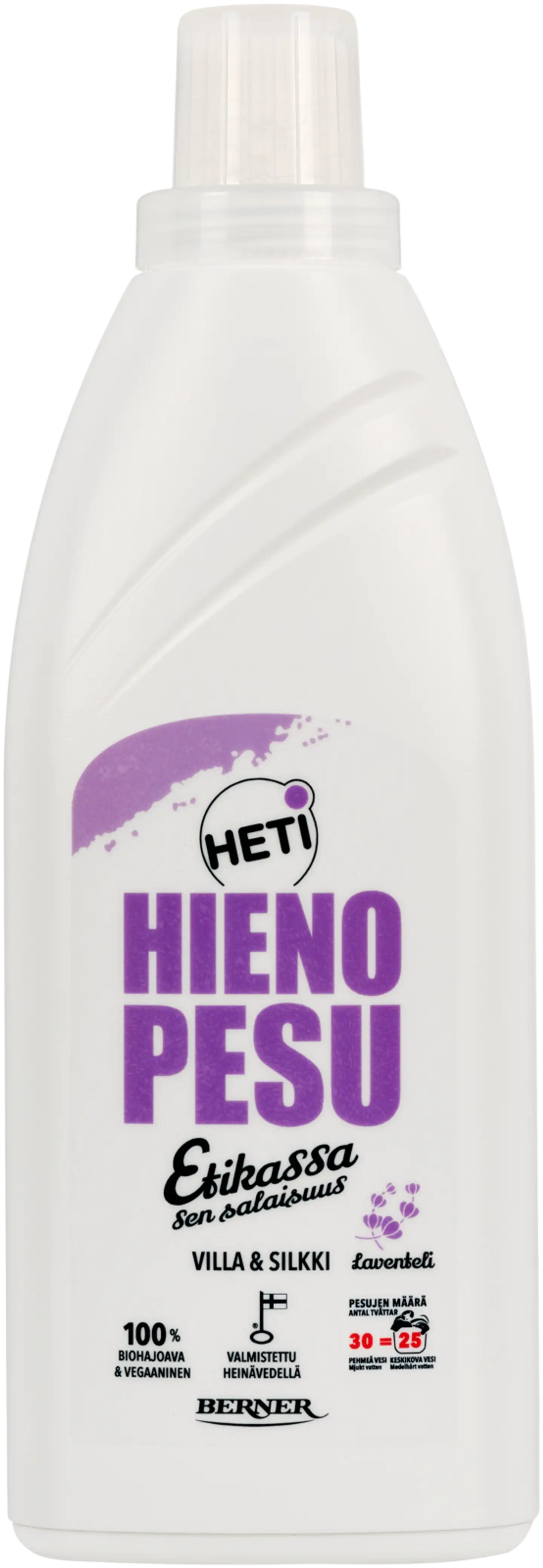 Heti 750ml Hieno pyykki pyykinpesuneste laventeli